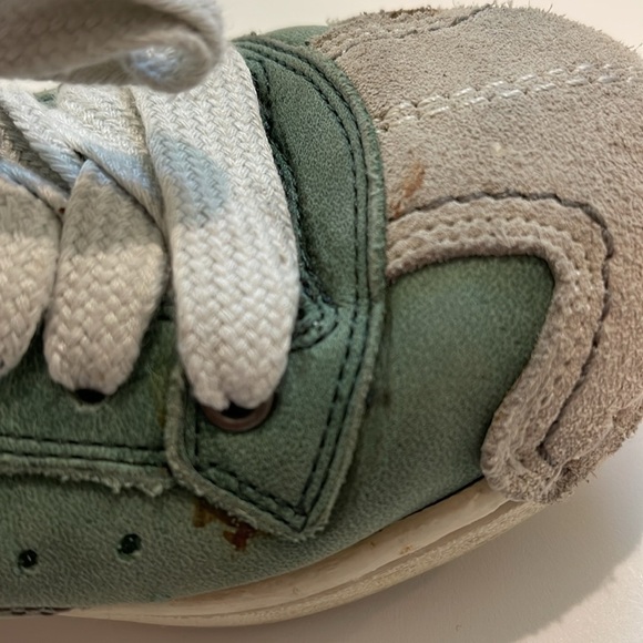 Diesel Y2K Vintage Green White Leather Sneakers - Picture 8 of 8